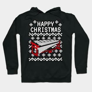 Vibraphone Ugly Christmas Vibraphonist Musician Xmas 2022 Hoodie